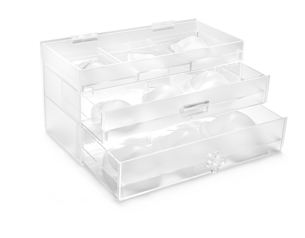 mentor tray holding implants