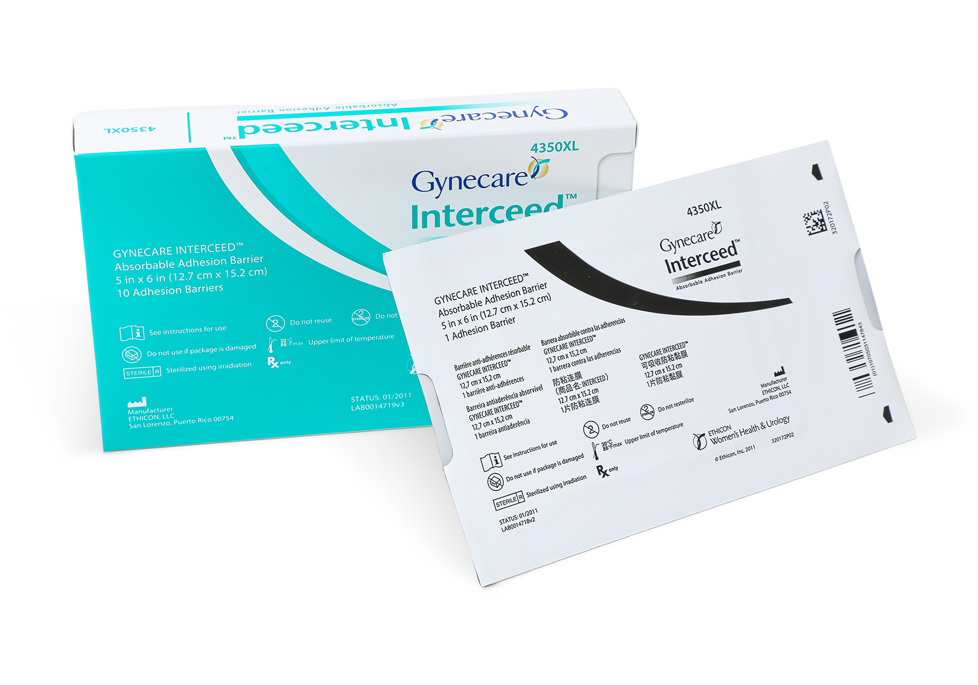 Interceed Barreira Absorvível de Anti- aderências GYNECARE INTERCEED® | Ethicon