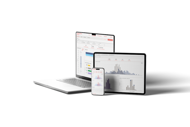 Computer screen showing the VELYS Insights software display