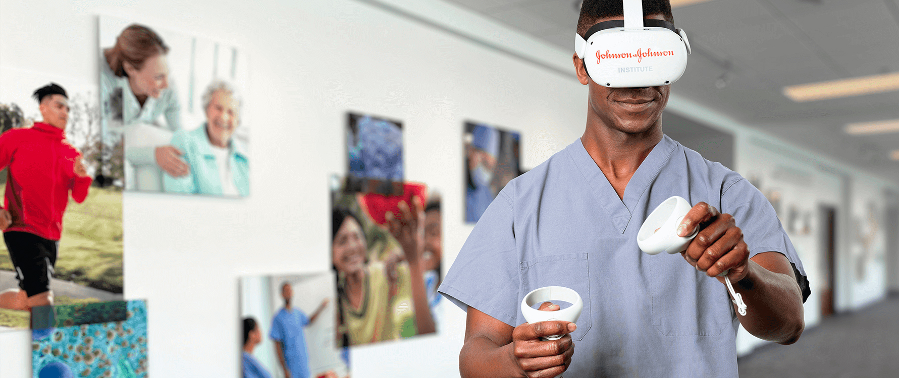 man on VR
