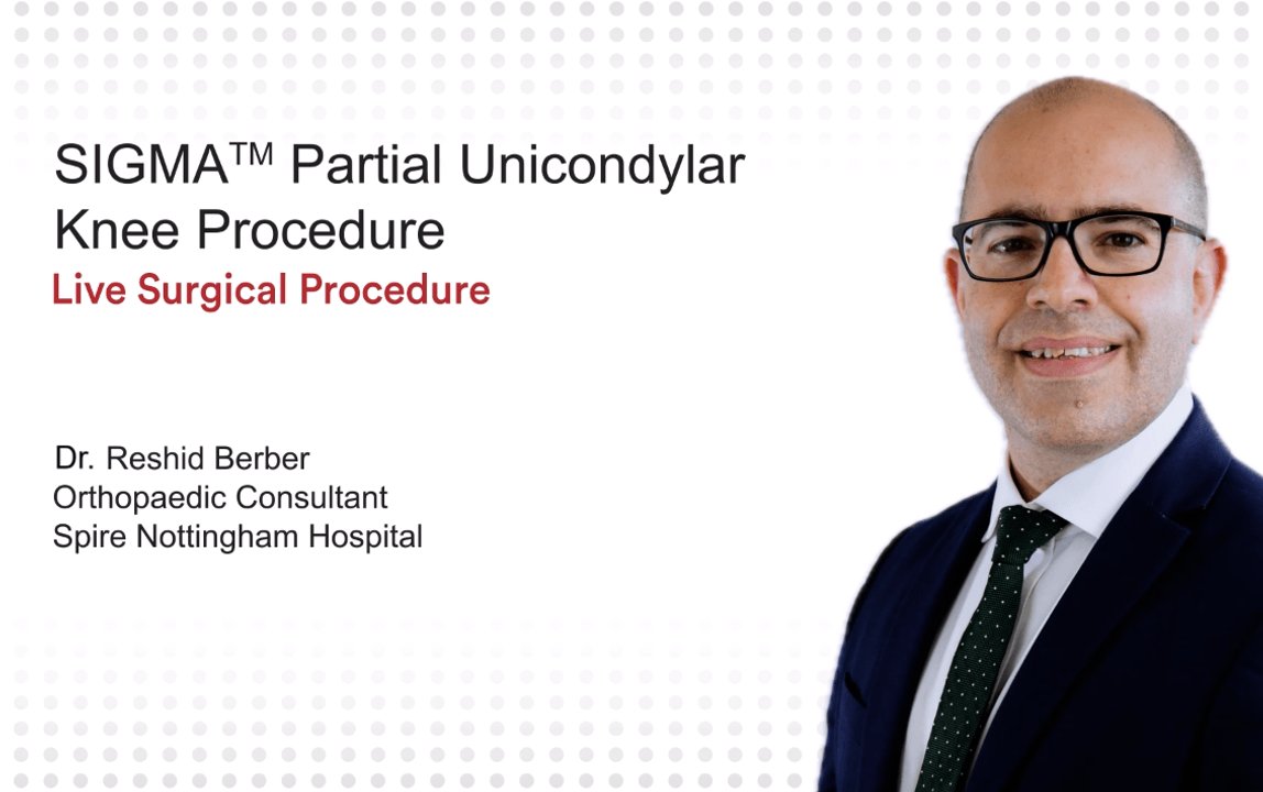 Dr. Berber UKA SIGMA HP Partial Knee Procedure