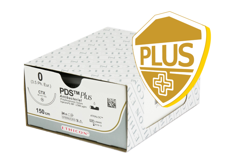 Fil de suture PDSTM Plus antibactérien (polydioxanone)