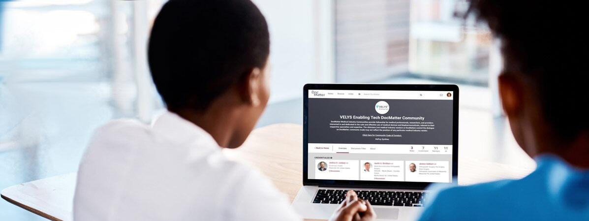 doctor looking at screen