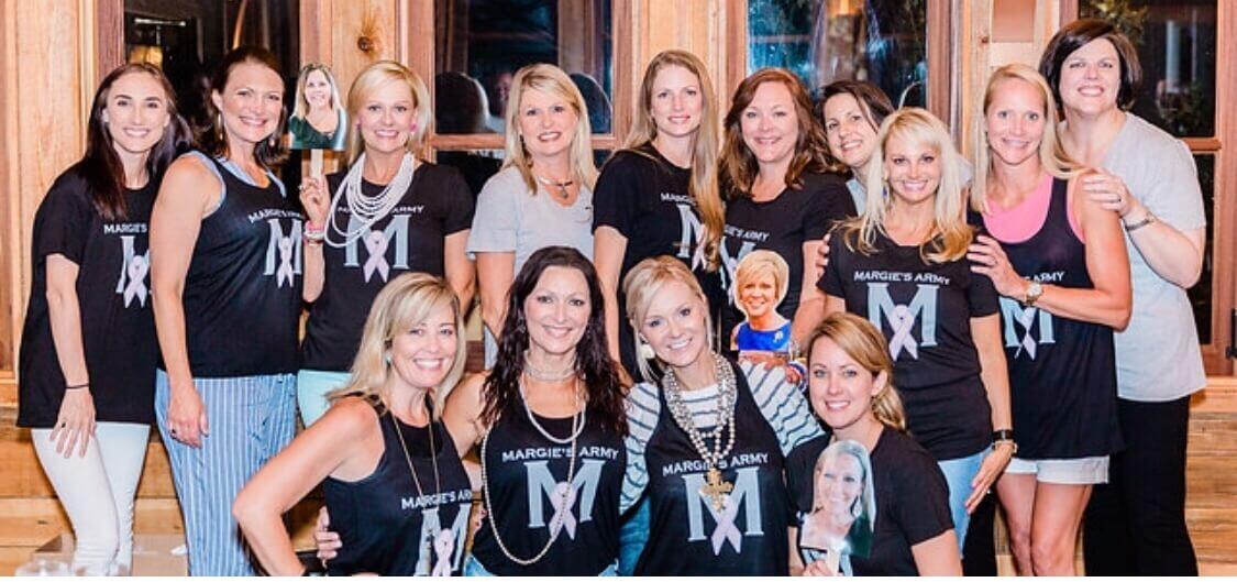 group photo of female breast cancer fundraisers