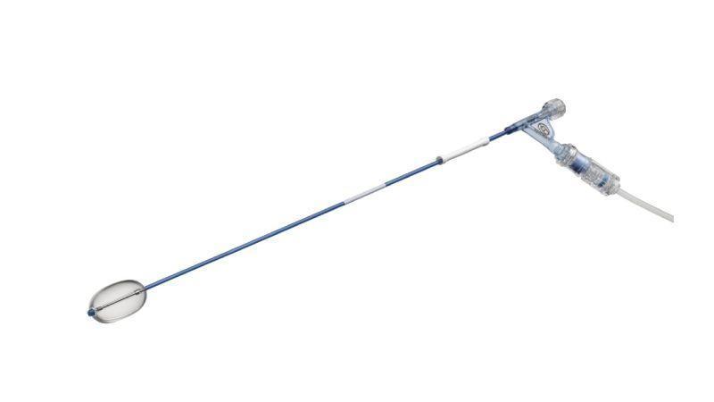 SYNFLATE Vertebral Balloon System shown assembled and on a white background