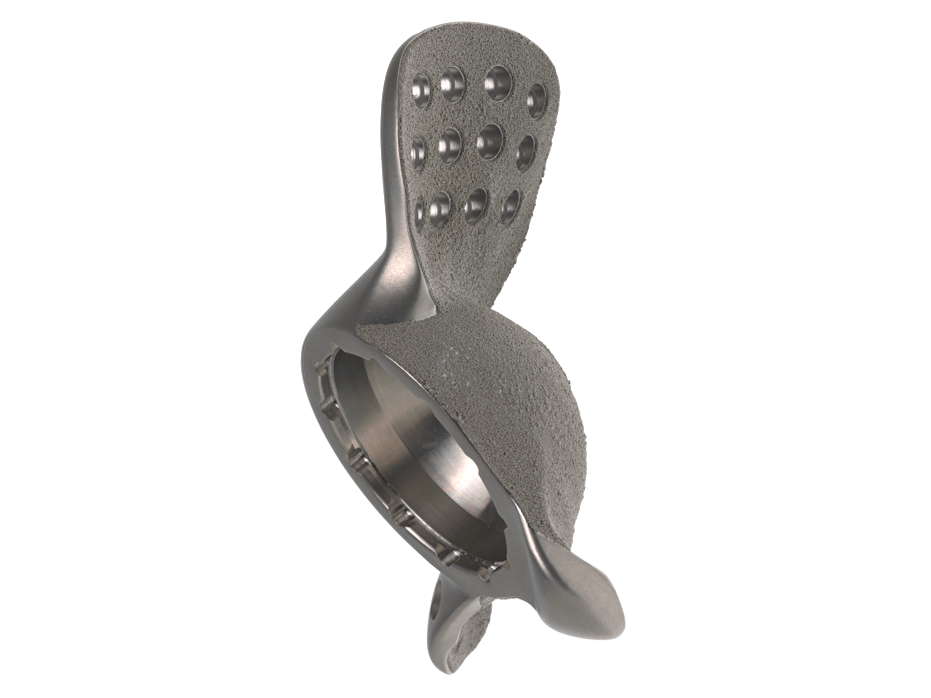 Screen showing PINNACLE™ TriFlange Acetabular Cup and product description