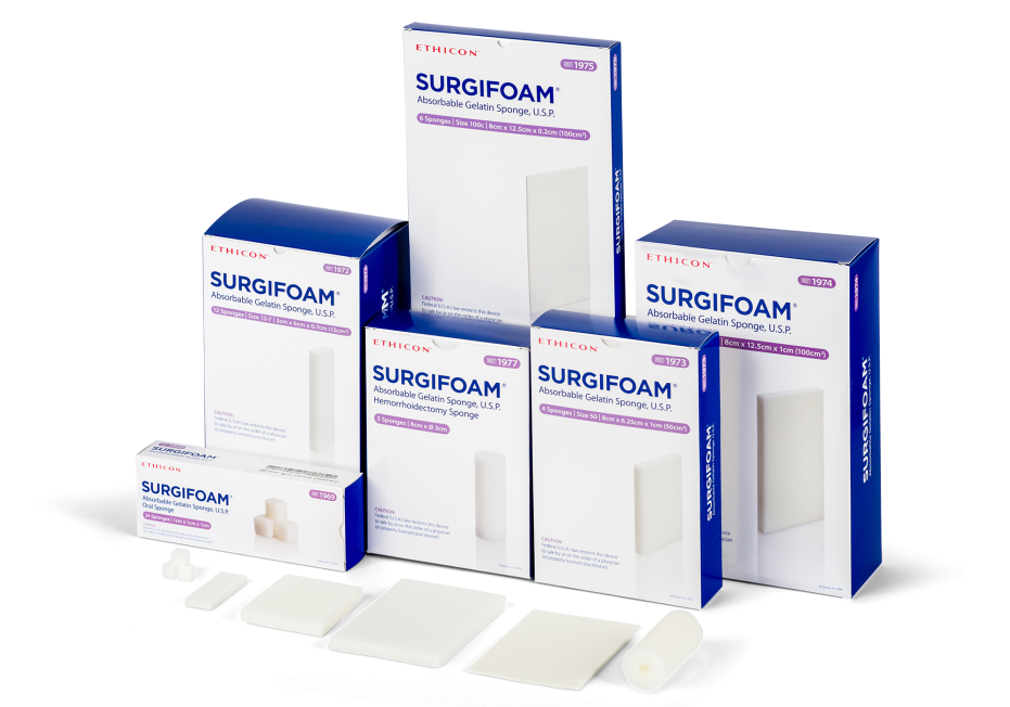 SURGIFOAM Absorbable Gelatin Products
