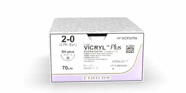 Vicryl Plus Αντιβακτηριακό Ράμμα Πολυγλακτίνη 910